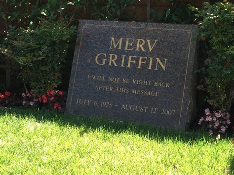 Quite Interesting On Twitter The Gravestone Of Merv Griffin A Talk