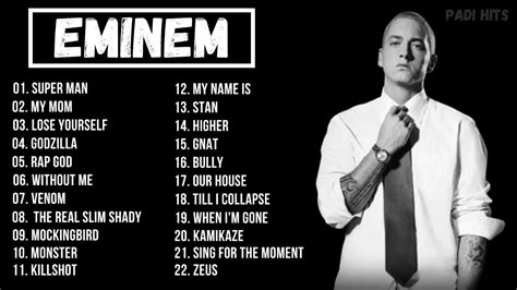 Eminem Grandes Xitos Con Sus Mejores Canciones Playlist Mix Youtube