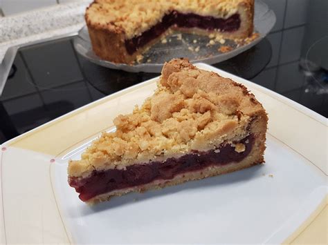 Streusel Kirsch Kuchen Von Ulrikem Chefkoch