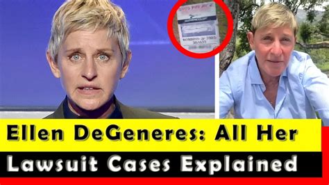 Ellen Degeneres All Her Lawsuit Cases Explained Youtube