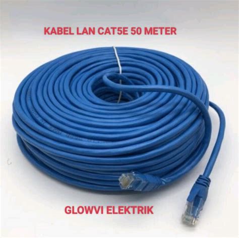 KABEL LAN UTP CAT5E RJ 45 50 METER - KABEL INTERNET WIFI ROUTER 50 ...