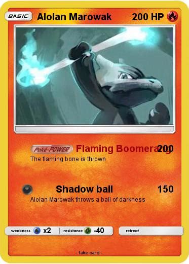 Pokémon Alolan Marowak 16 16 Flaming Boomerang My Pokemon Card