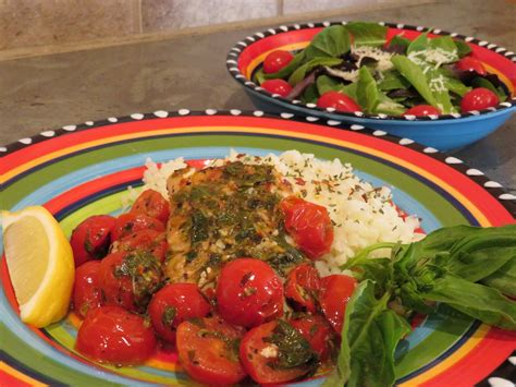 Tomato Basil Cod Amiessa S Kitchen