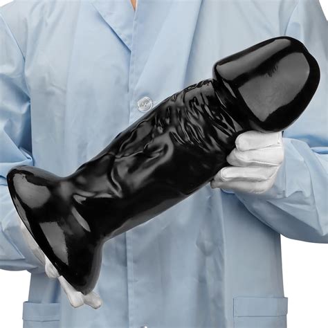 Amazon Gienocy Black XXXL Diameter Huge Thick Glans Dildo Giant Realistic