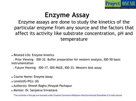 PPT - Enzyme Assay PowerPoint Presentation, free download - ID:6319656