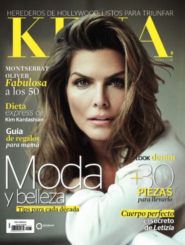 Montserrat Oliver En Portada De La Revista Kena Revista Kena México