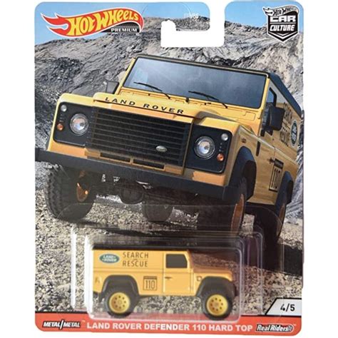 Hot Wheels Land Rover Defender Hard Top Yellow Wild Terrain Hotwheels Rescue Shopee Malaysia