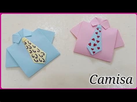 Cómo hacer camisa de origami de papel papiroflexia YouTube