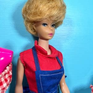 Vintage Barbie Bubblecut Blonde 1962 With Accessories Etsy