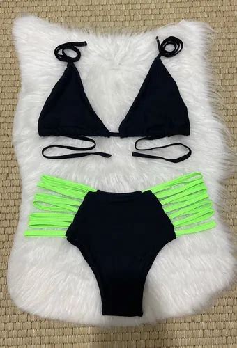 Biquini Plus Size Cintura Alta Hot Pants Tiras Laterais MercadoLivre