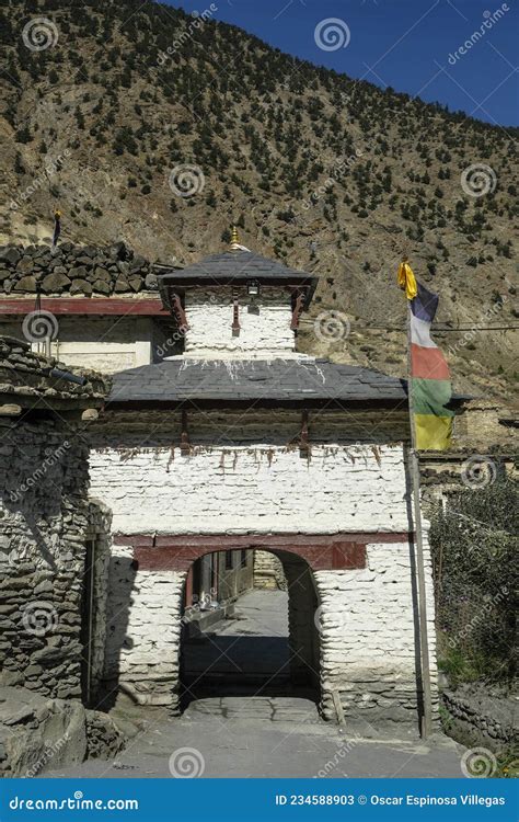 Marpha Village In Nepal Stock Image Image Of Village 234588903