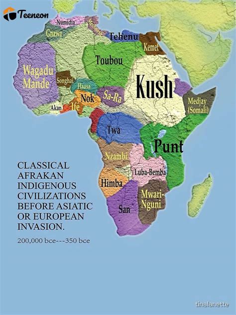 classical ancient african map premium matte vertical poster  home