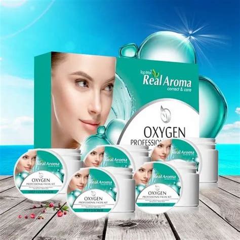 Herbal Minerals Real Aroma Oxygen Facial Kit For Face Packaging Size