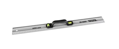 ᐉ Линейка строительная MasterTool AL с ручкой 2 капсулы 60 см (39-5060)