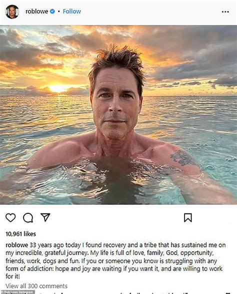 My Life Is Full Of Love Rob Lowe Celebrates 33rd Year Of Sobriety