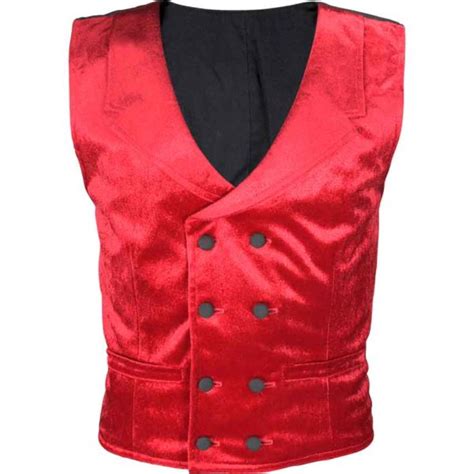 Gentlemens Velvet Double Breasted Vest Mci 728 Medieval Collectibles