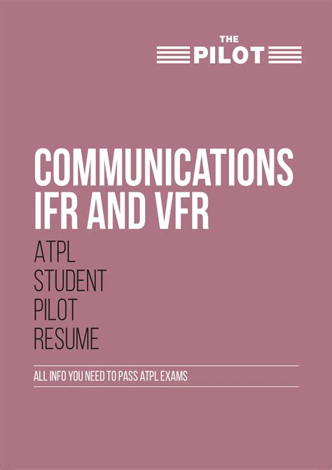 Summary Atpl Vfr Ifr Resume Communications Ifr Vfr 091 Stuvia Us