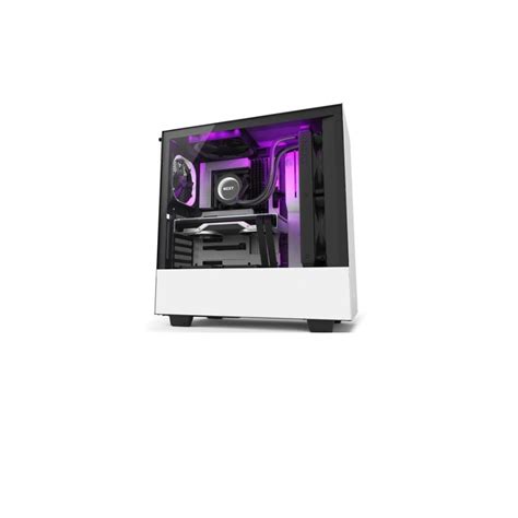 Gabinete Nzxt H I Compact Blanco Mate Media Torre Itx Atx Cristal