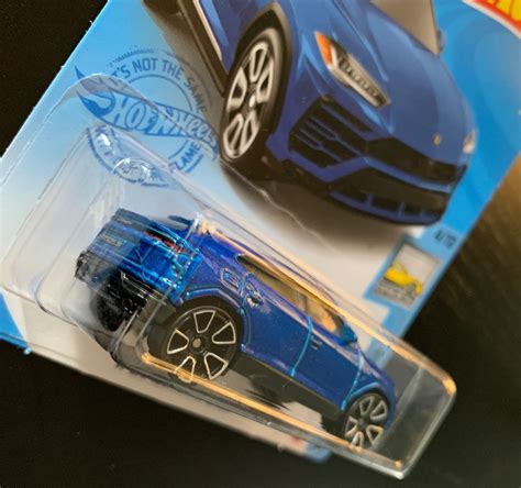 Hot Wheels Lamborghini Urus Blue Long Card Factory Fresh Hard To Find Collector Miniature