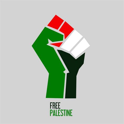 Illustration vector of Hand Gesture,power symbol,free palestine