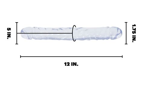 Doc Johnson Crystal Jellies Jr Double Dong 12 Inch Double Sided Dildo Clear Amazon Ca