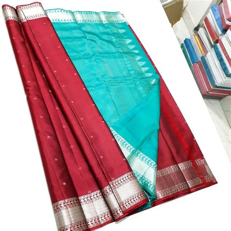 Weaving Zari Kanchipuram Soft Silk Saree With Blouse Piece At Rs 7800