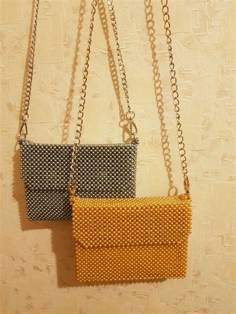Сумка из бусин жемчуг серебро и золото ! Handmade ! | Сумки ...