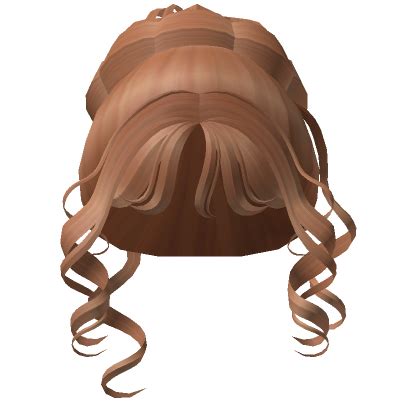 Dirty Blonde Messy Bun W Curls Roblox