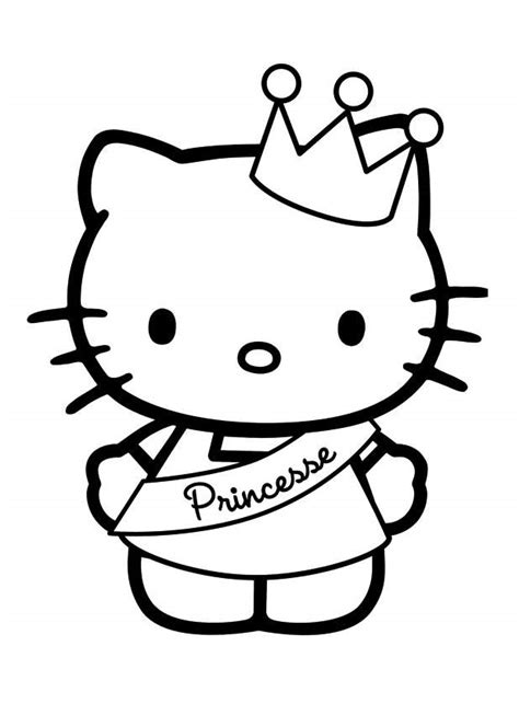 Dibujos De Kitty Para Colorear Vsun