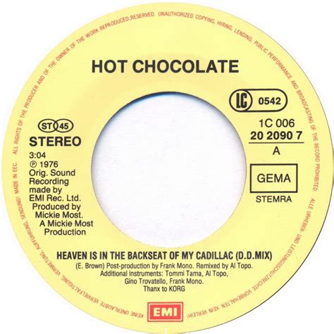 Cat Hot Chocolate Heaven Is The Backseat Of My Cadillac D D Mix