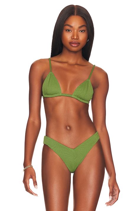 F E L L A Julian Bikini Top In Cactus REVOLVE