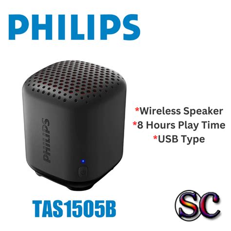 Philips Portable Bluetooth Wireless Speaker Tas1505b Shopee Malaysia