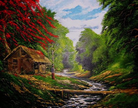 28 Ini Gambar Pemandangan Desa Wallpaper Pemandangan