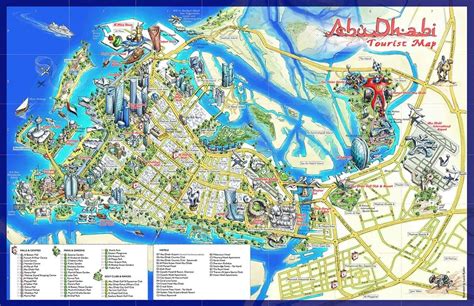 Tourist Map Of Abu Dhabi