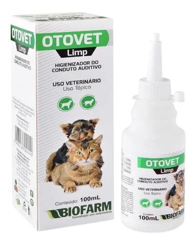 Otovet Limp 100ml Higienizador Auditivo Cães E Gatos Parcelamento