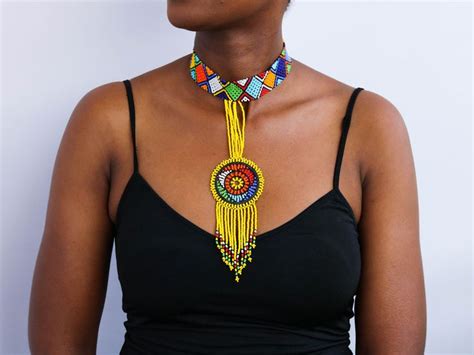 Beaded Choker Necklaces Beaded Women Jewelry African Zulu Necklaces