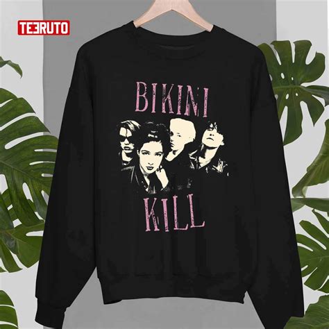 Four Mans Black Design Bikini Kill Rock Music Unisex Sweatshirt Teeruto