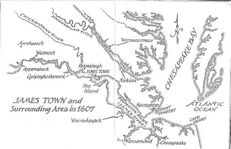 Map Of Jamestown Blood On The River Novel Study