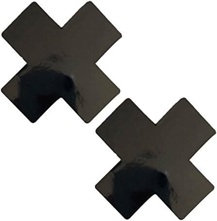 Neva Nude Dom Squad Black Wet Vinyl X Nipztix Pasties Nipple Covers For