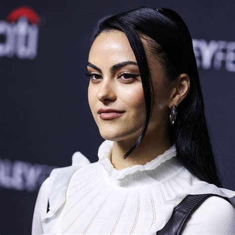 Camila Mendes Rocks The No Pants Trend In Lingerie And A Leather Jacket To NYFW