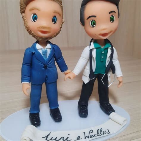 Bonecos Noivinhos Casal Gay Elo Produtos Especiais