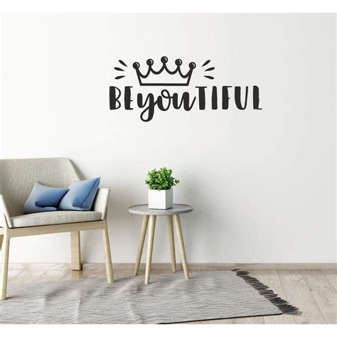 BeYouTiful Beautiful Positive Wall Sticker Quote Wall Stickers Quotes