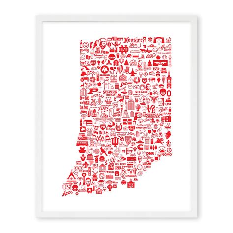 Icon Series State Of Indiana Nomo Design