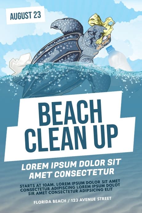 beach cleanup event posters template beach clean  flyer templates