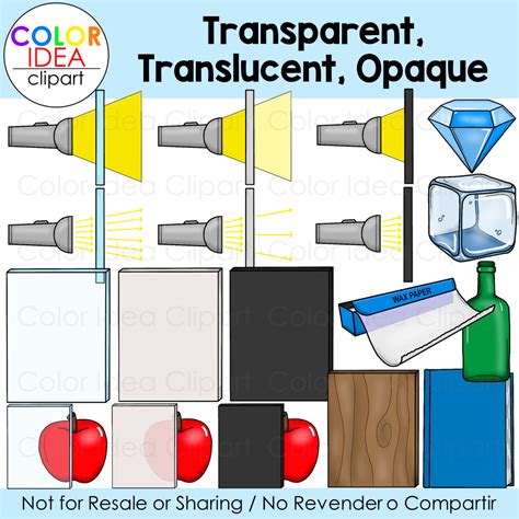transparent translucent opaque worksheet