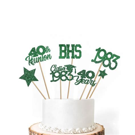 8 Class Reunion Centerpiece Sticks Class Reunion Party Decorations