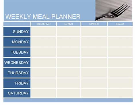 40+ weekly meal planning templates ᐅ templatelab