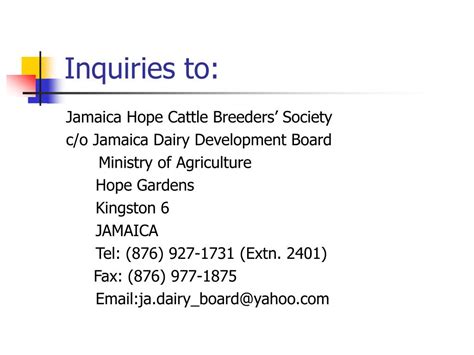 PPT - JAMAICA HOPE PowerPoint Presentation, free download - ID:5155923