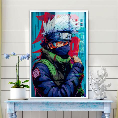 Kakashi From Naruto Anime Wall Canvas Painting 1 – Dekorspace