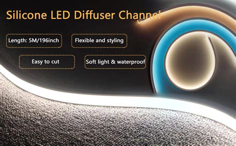 dgliluan  silicone led diffuser channel flexible led diffuser